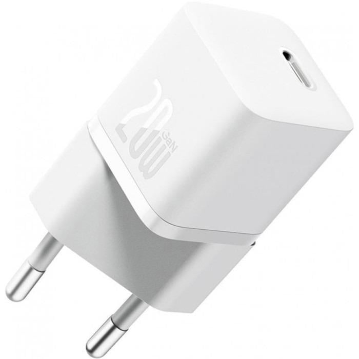 Мережевий зарядний пристрій Baseus GaN5 Fast Charger 1C 20W White