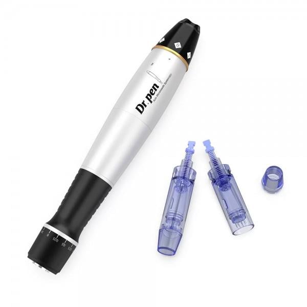 Дермапен Dr. Pen А1 дермаштамп для фракционной мезотерапии электрический мезороллер для лица и тела Серый