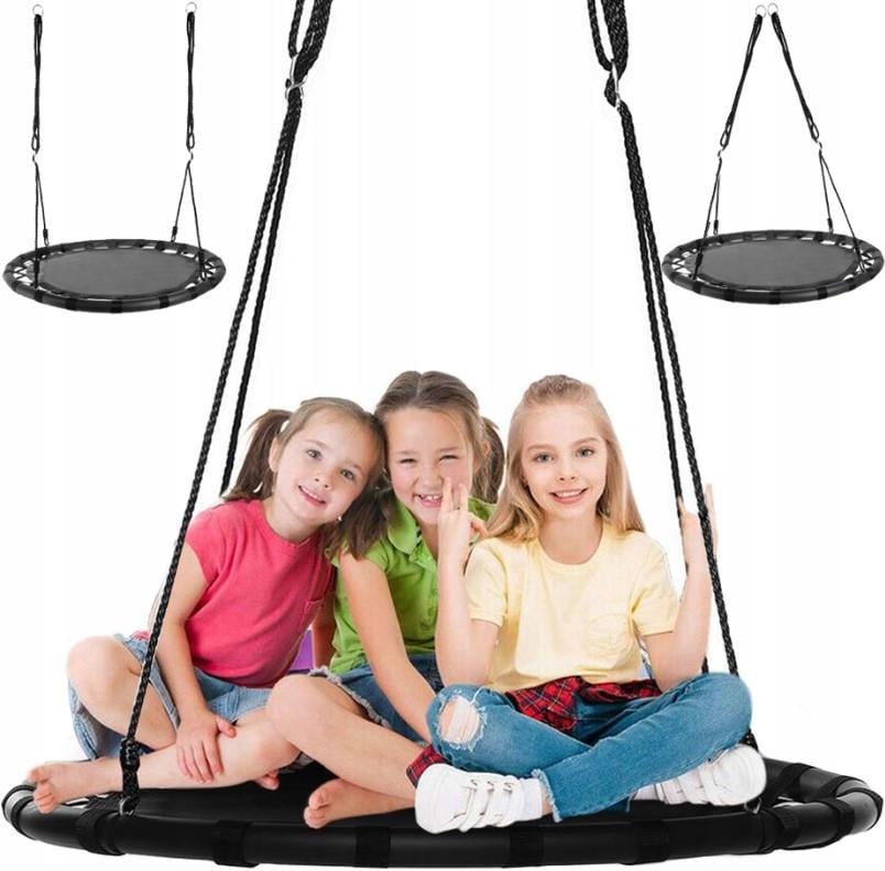 Качеля гнездо Malatec 100x180 см Black (23830037) - фото 2 Качеля гнездо Malatec 100x180 см Black (23830037) - фото 2