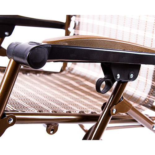 Кресло-шезлонг раскладной 25 мм 200х68х58 см Коричневый (9005WS) - фото 3 Кресло-шезлонг раскладной 25 мм 200х68х58 см Коричневый (9005WS) - фото 3