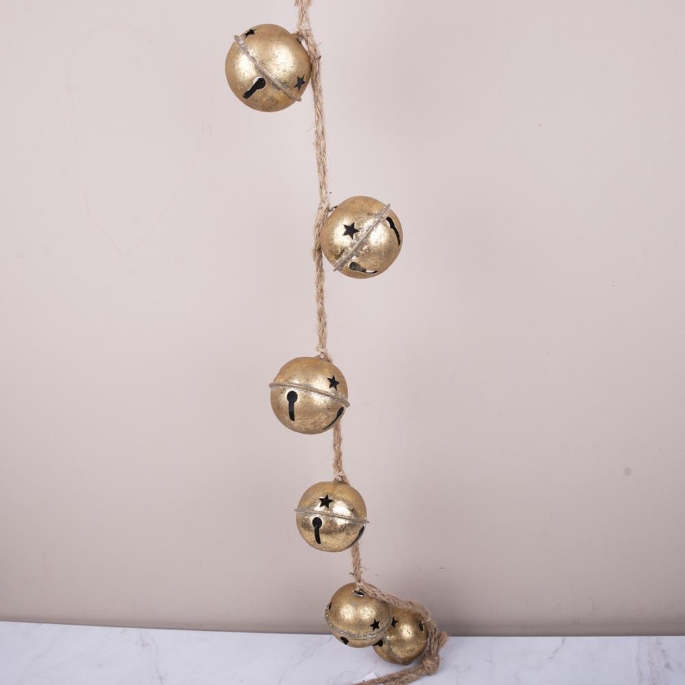 Дзвіночки пучок 6 шт. 4 см Золотий (8289)