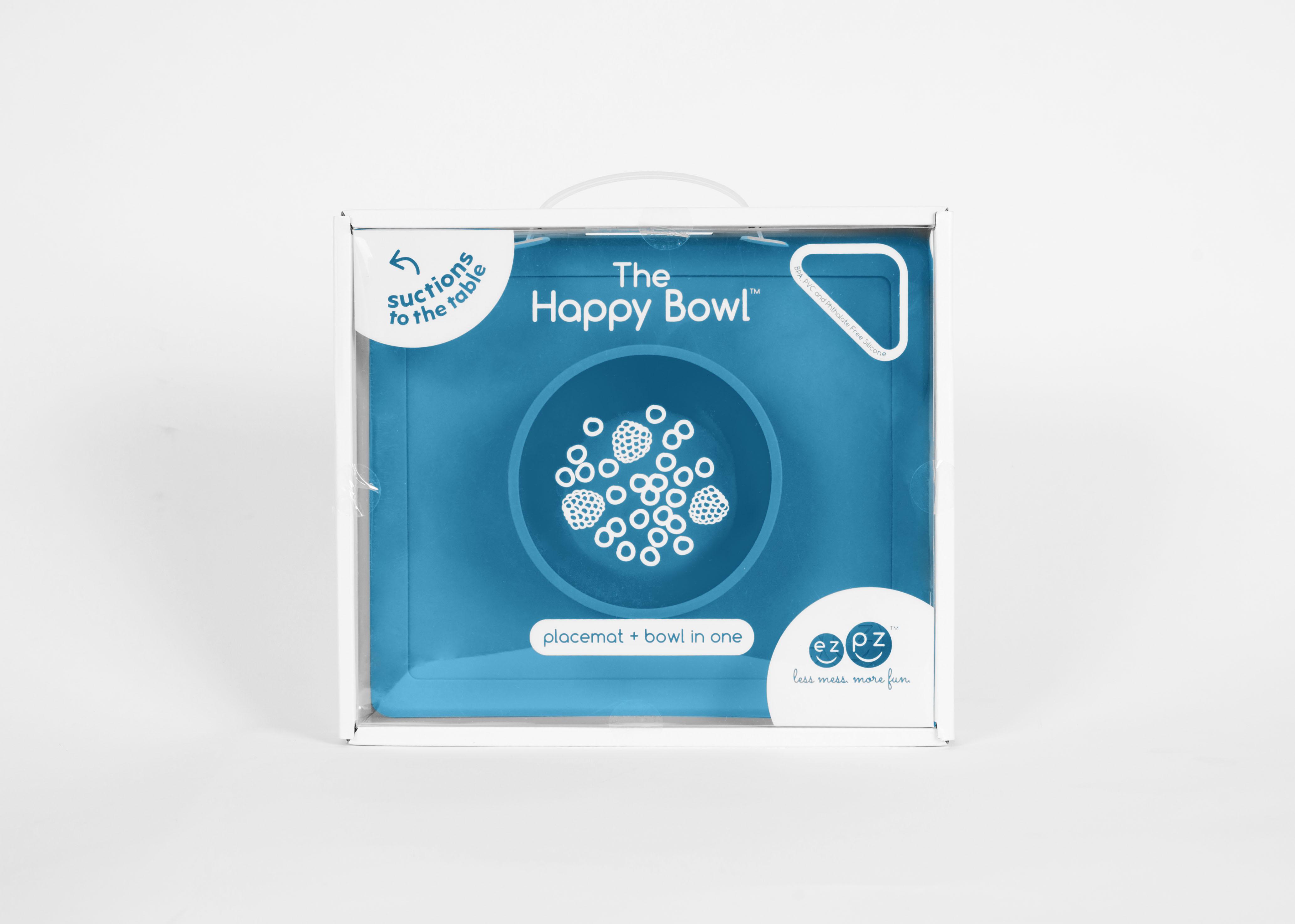 Тарілка-килимок EZPZ HAPPY BOWL Блакитний - фото 3