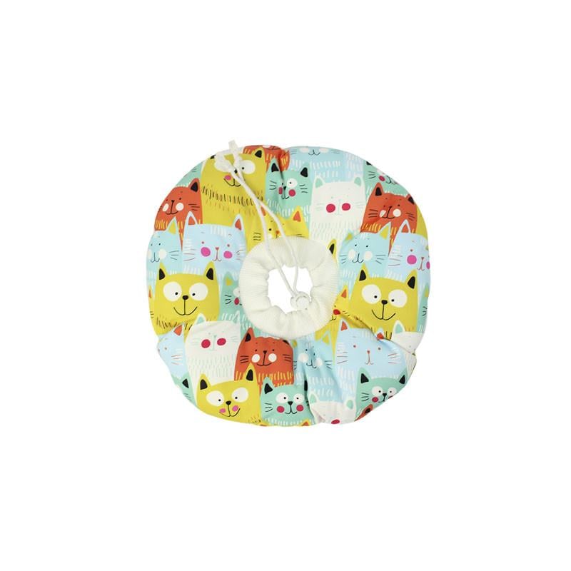 Защитный воротник-подушка Hoopet 9G0005GF World of Cats XS для кошек мягкий