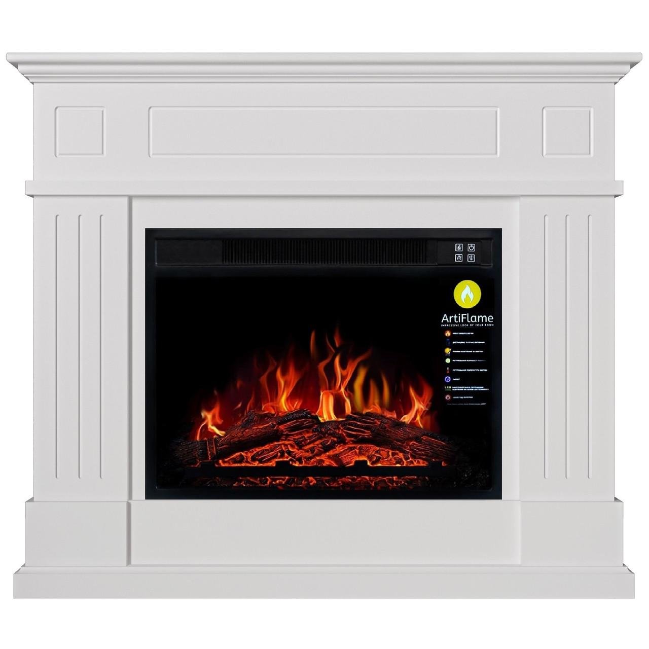 Каминокомплект ArtiFlame LAURITZ AF23S Белый бьянко