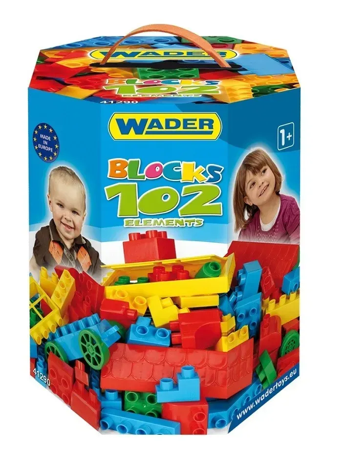 Конструктор Wader Blocks из пластика 102 дет. Разноцветный (150-98-41290)