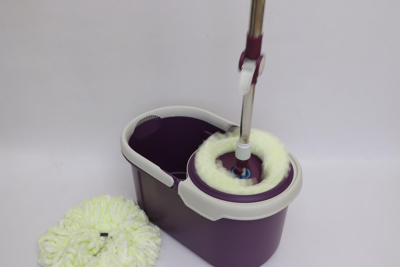 Швабра с автоматическим отжимом Magic и круглым ведром - фото 3