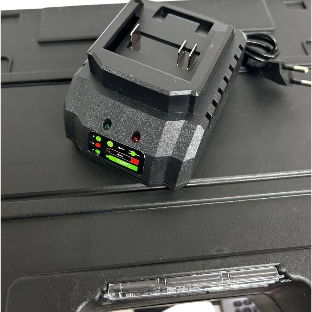 Гайковерт акумуляторний ударний MA-491 з підсвіткою 2-ма знімними акумуляторами 2 Ah 48 V в кейс (MA491) - фото 7 Гайковерт акумуляторний ударний MA-491 з підсвіткою 2-ма знімними акумуляторами 2 Ah 48 V в кейс (MA491) - фото 7