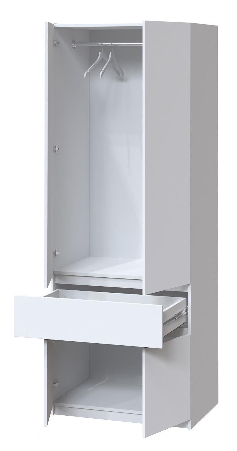 Шкаф для одежды Мастер Форм Брайт 800х520х2000 мм Белый (20568) - фото 2