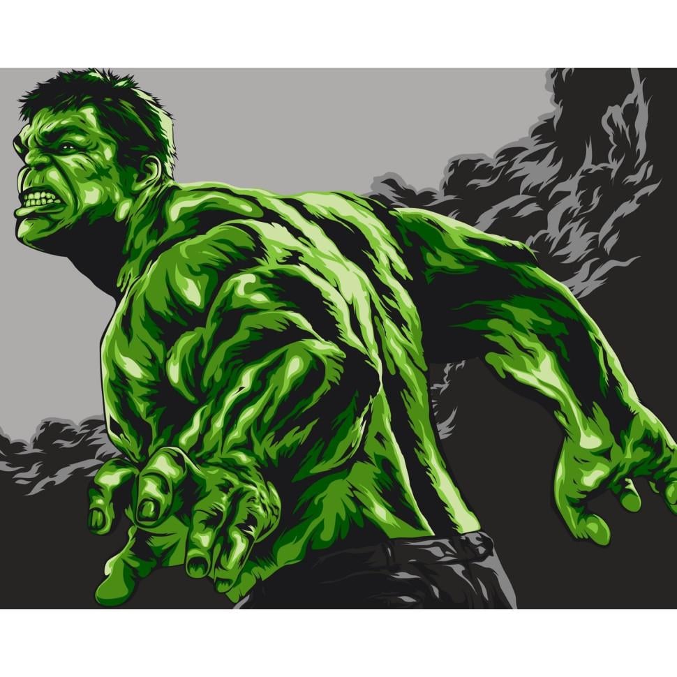 Картина по номерам Brushme Невероятный Халк 40x50 см Разноцветный (PM-194-K-43)