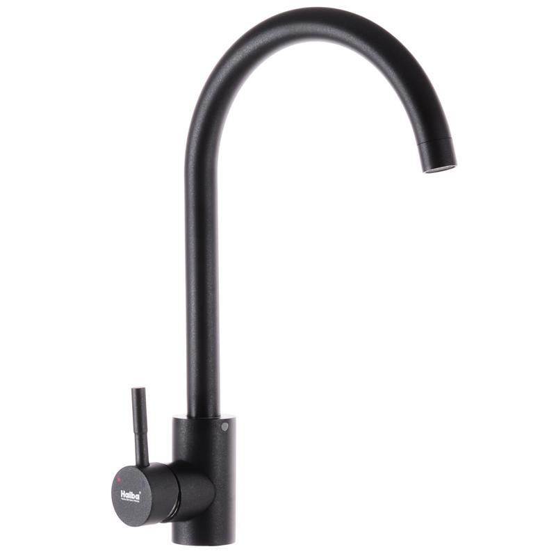 Смеситель для кухни HAIBA SUS 011 Черный (HB0993) Смеситель для кухни HAIBA SUS 011 Черный (HB0993)