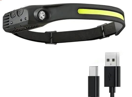 Ліхтар налобний із датчиком руху COB W689 10W на акумуляторі (AWN-00133) - фото 3