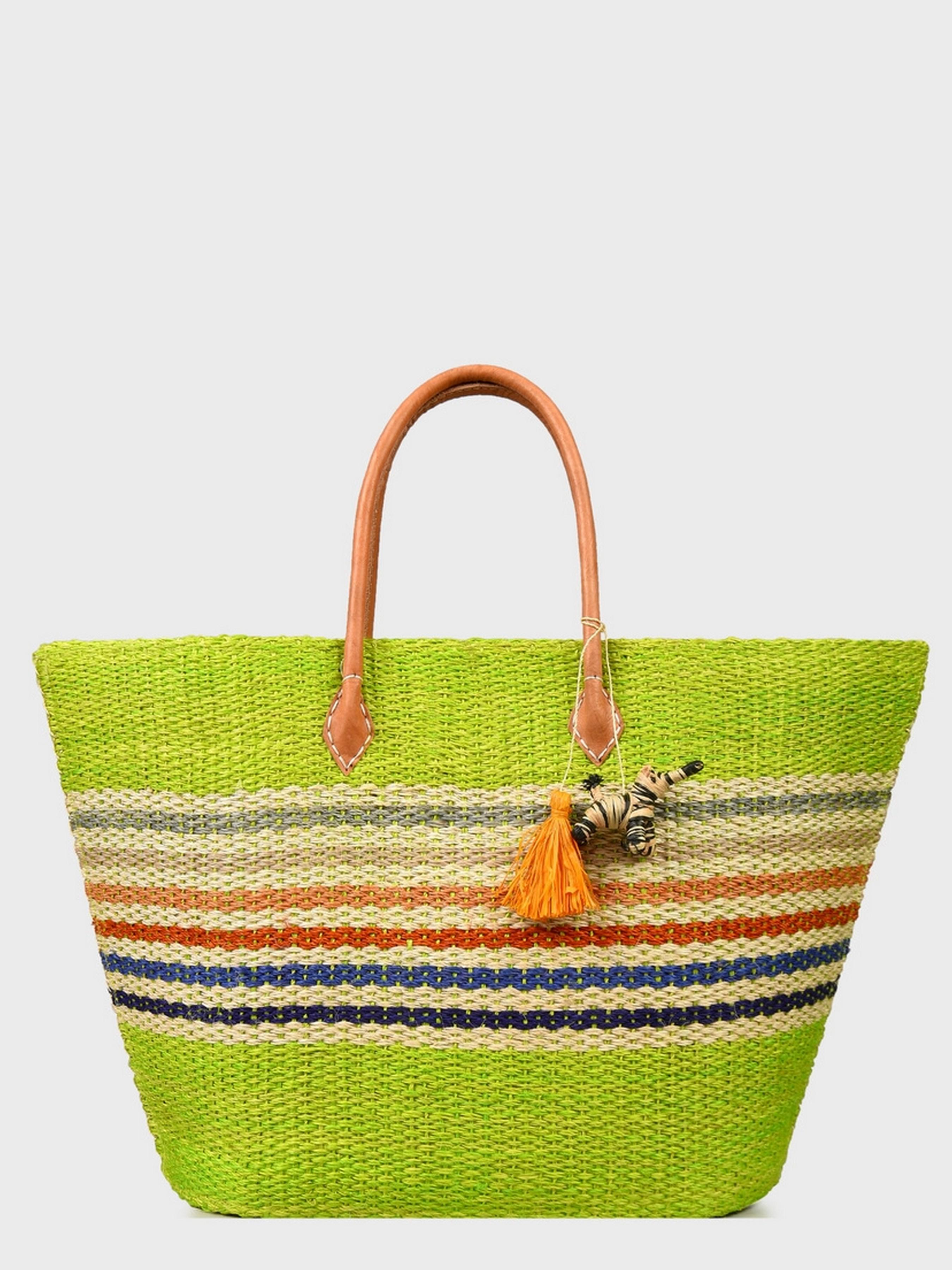 Сумка пляжная LE COMTOUR DE LA PLAGE Kirindy SGM VER One Size Vert Anis (ZIK0000018232)