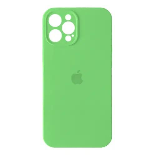 Силіконовый Чохол Накладка Закрита Камера Silicone Case Full Camera Для iPhone 12 Pro Max Lime