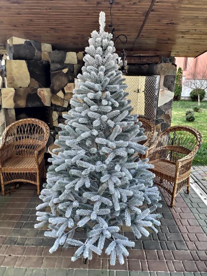 Штучна ялинка лита Буковельська засніжена з підставкою 2,30 м Зелений/Білий (NYT15286) - фото 11 Штучна ялинка лита Буковельська засніжена з підставкою 2,30 м Зелений/Білий (NYT15286) - фото 11