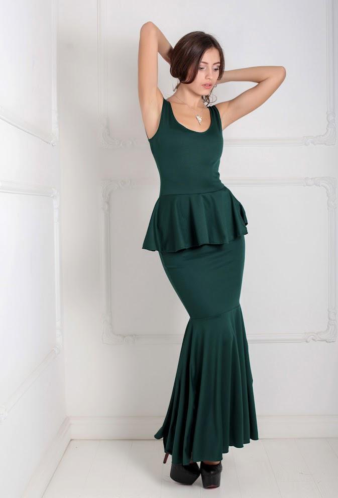 Платье женское Podium Andrea 20932-DARKGREEN L Зеленый