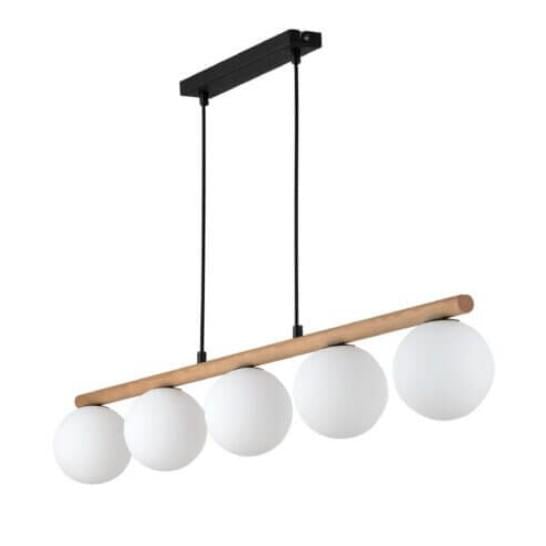 Світильник підвісний TK Lighting 4623 Estera G9 6x6W IP20 Білий/Дерево (11877441)