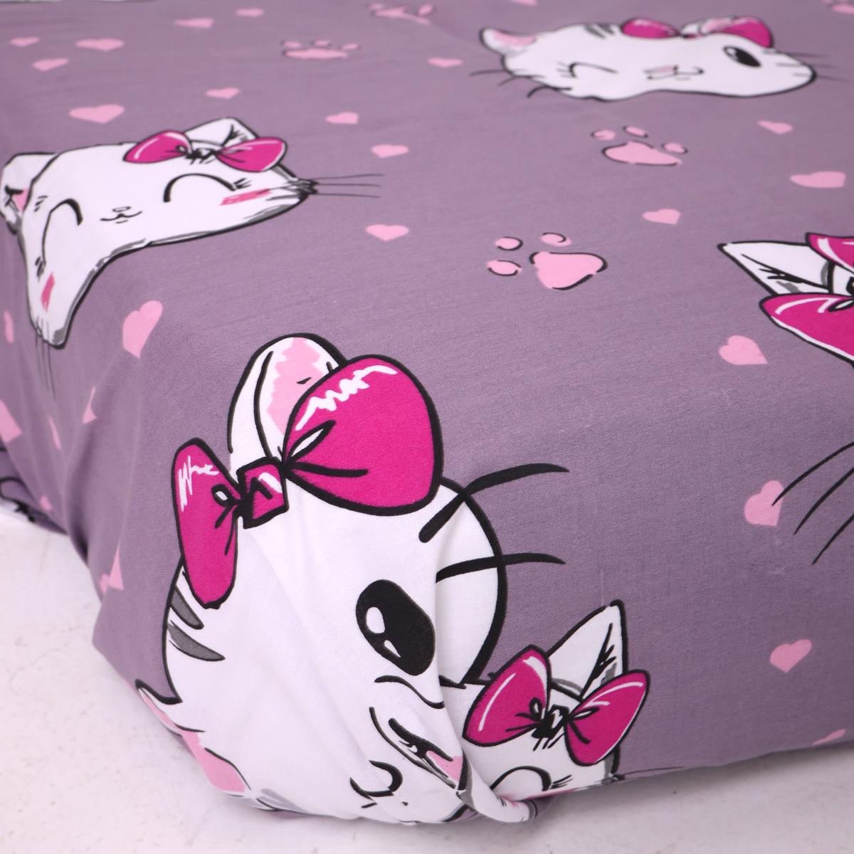 Простирадло на резинці Кицюня бязь 90х190х25 см (44881694) Простирадло на резинці Кицюня бязь 90х190х25 см (44881694)