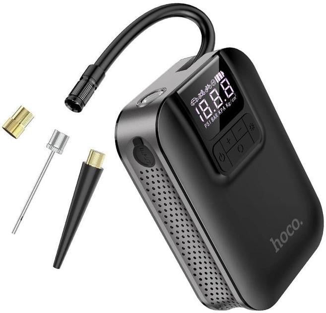 Насос автомобільний Hoco Breeze Portable Smart Air Pump 5000 mAh (S53)
