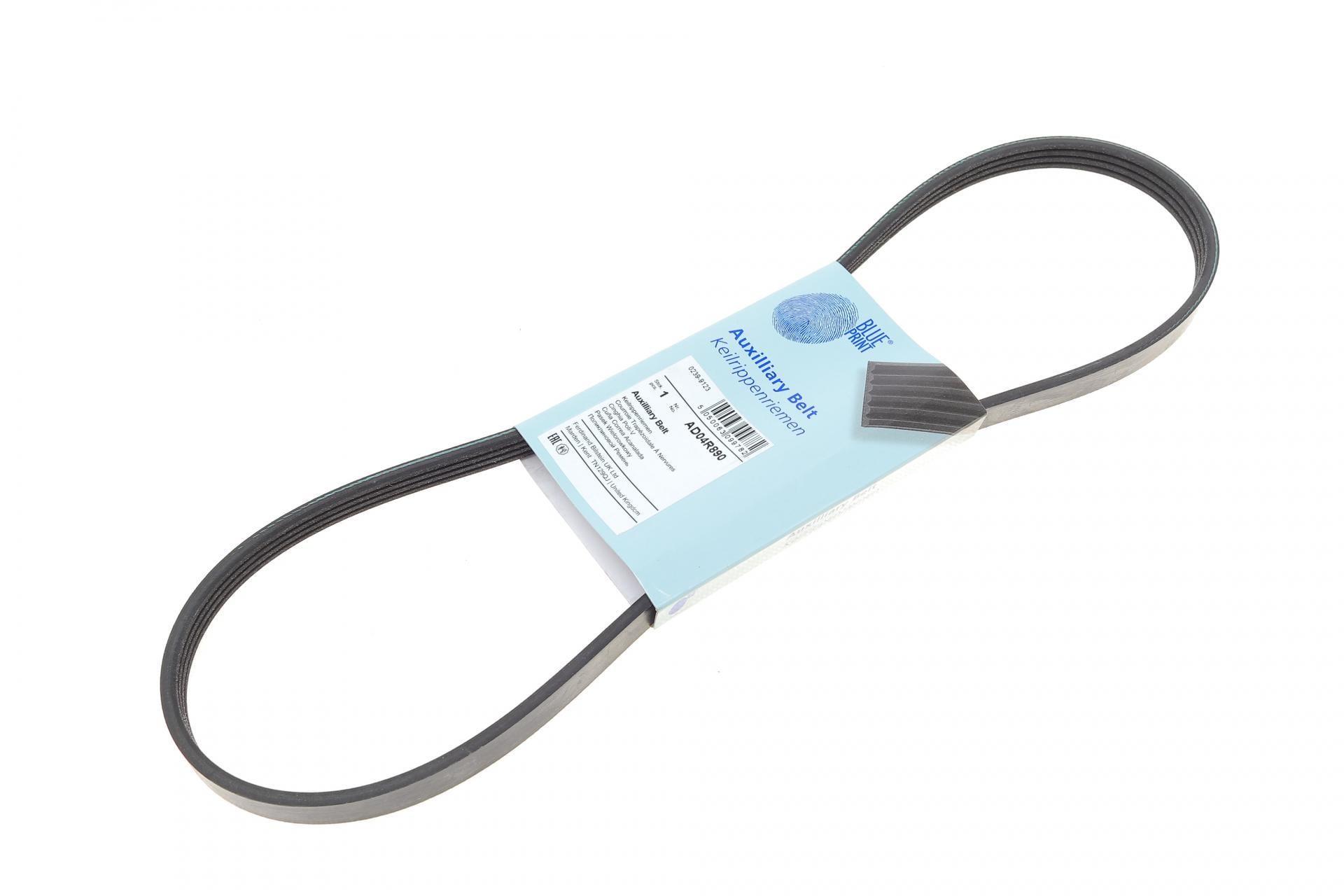 Ремень генератора BLUE PRINT Audi 80 2.0 92-96/ Kia Carens/ Sportage/ Sephia 1.4-2.0 96- AD04R890