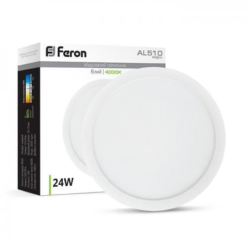 LED-светильник круглый врезной Feron AL510 24W 1440 Lm 4000K (27548964)