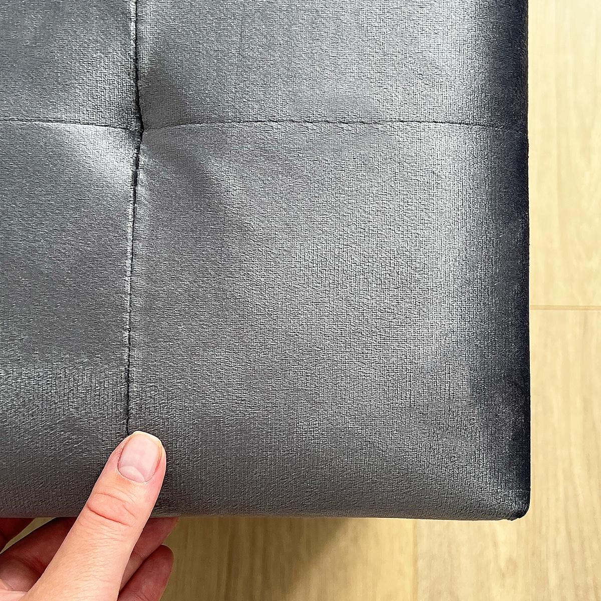 Пуф для зберігання велюровий MVM TH-05 Сірий (TH-05 GRAY) - фото 10