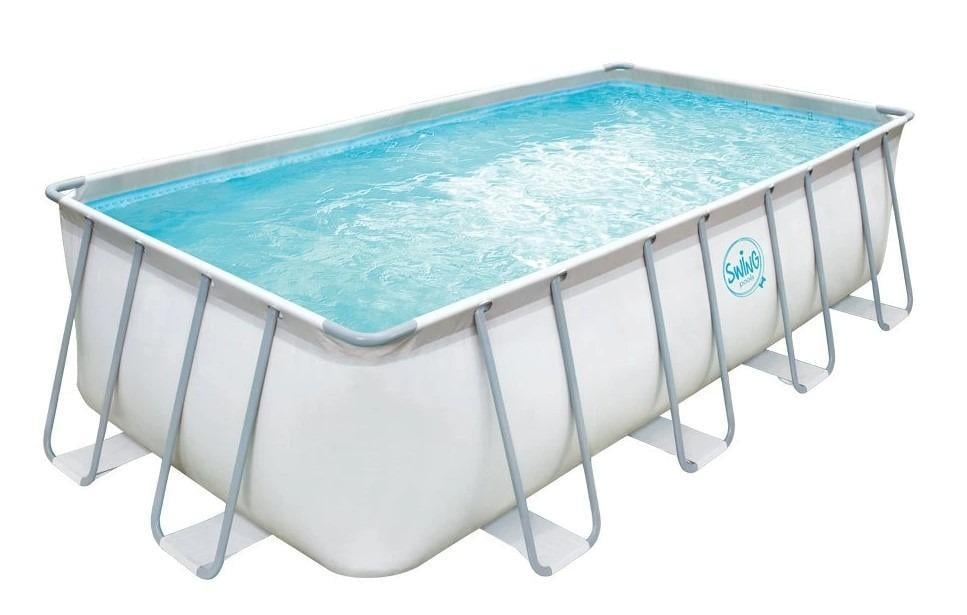 Бассейн прямоугольный каркасный Azuro на металлическом каркасе для дома и дачи без фильтра 2,74х5,49х1,32 м