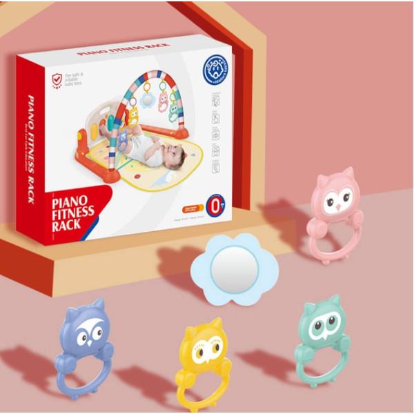 Развивающий коврик Музыкальное пианино подсветка мелодии 5 подвесок (НЕ 0650) - фото 3 Развивающий коврик Музыкальное пианино подсветка мелодии 5 подвесок (НЕ 0650) - фото 3