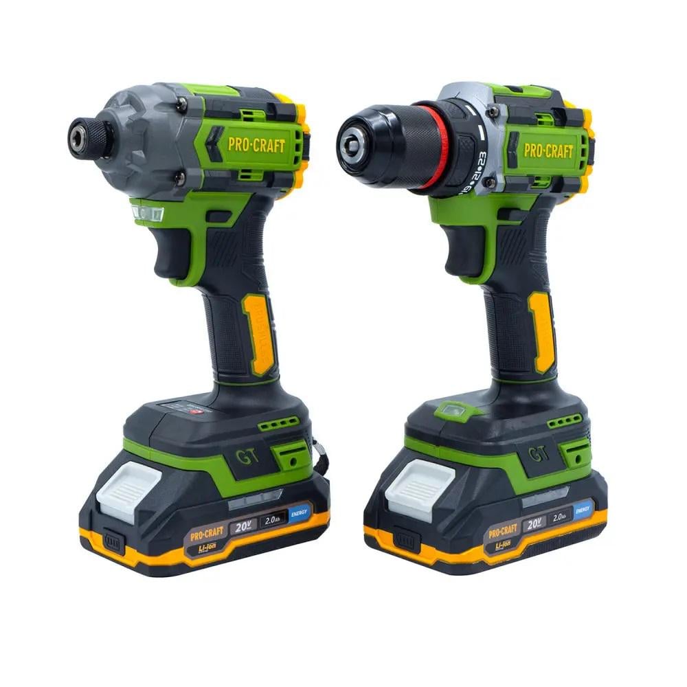 Набор аккумуляторного шуруповерта и винтоверта Procraft PA214SET (2 АКБ)