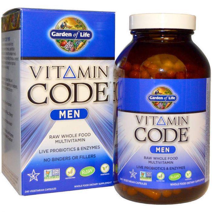 Мультивитамины Garden of Life Vitamin Code для мужчин 240 вегетарианских капсул (GOL-11419)
