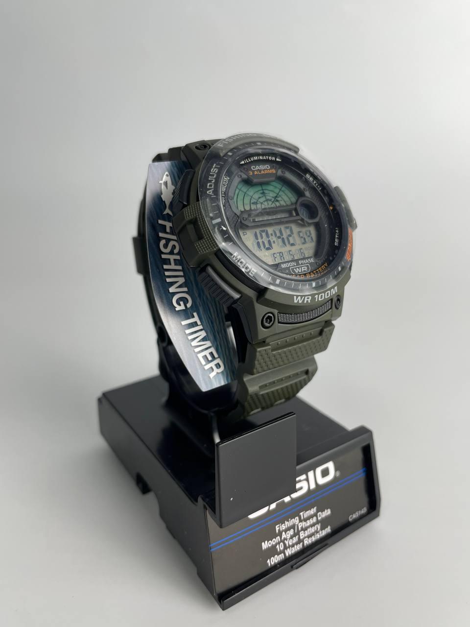 Наручний годинник чоловічий Casio WS-1200H-3AVCF Olive