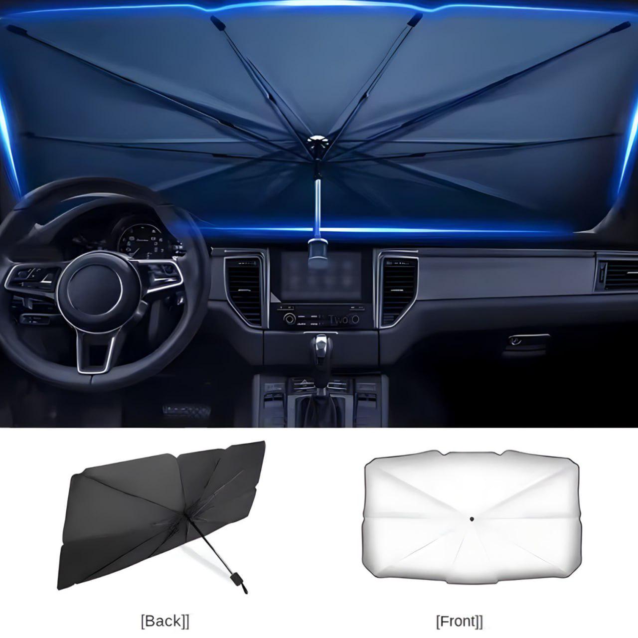 Сонцезахисна парасолька автомобільна 140x78 см - фото 6 Сонцезахисна парасолька автомобільна 140x78 см - фото 6