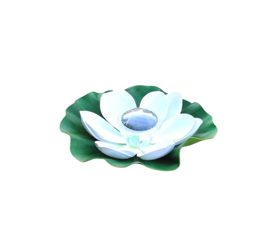 Светильник NC-02 цветок Лотос для пруда/бассейна на солнечной батарее 29 см Белый (2171150570)