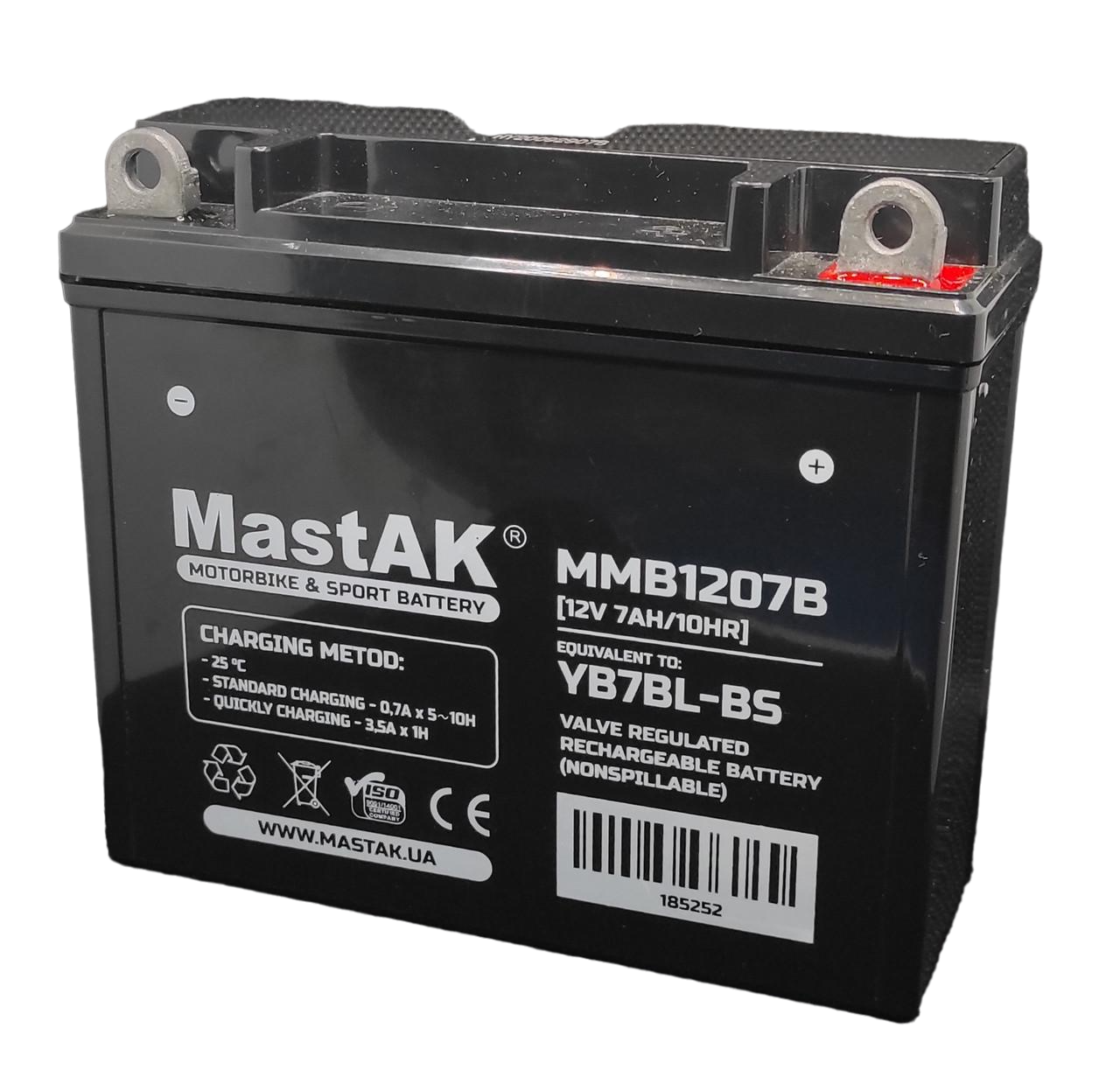 Аккумулятор МastAK MMB1207 12V 7Ah (185252)