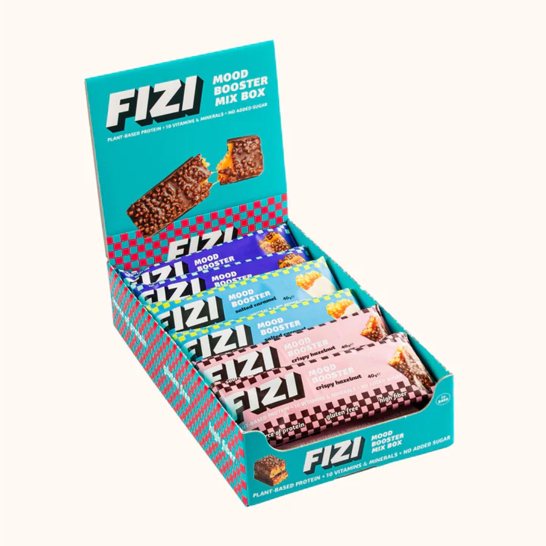 Спортивний батончик Fizi Mood Booster 12x40 г Mix Box (2023-10-3910)