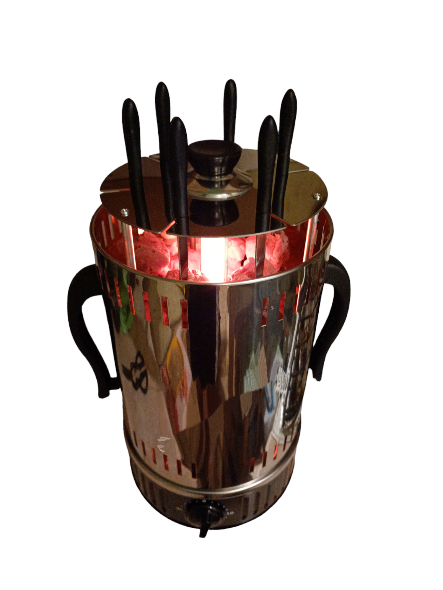 Электрошашлычница Помічниця на 6 шампуров со стеклянной колбой - фото 2 Электрошашлычница Помічниця на 6 шампуров со стеклянной колбой - фото 2