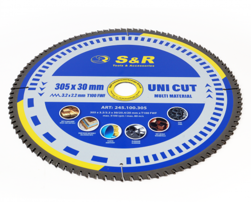Диск пильный универсальный S&R UniCut Meister FWF 305х30х3,2 мм (245100305)