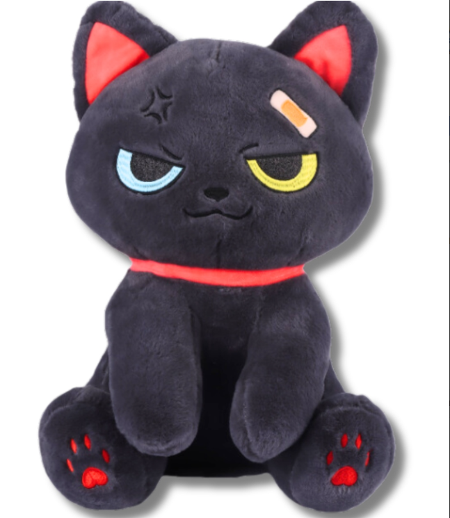 Мягкая игрушка Котик плюшевая 35 см Серый (22697)