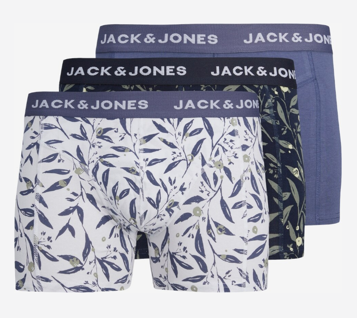 Набор мужских трусов боксеров Jack & Jones ADDITIONAL 3 шт. в наборе, размер L, синие, белые, темно-синие. Набор мужских трусов боксеров Jack & Jones ADDITIONAL 3 шт. в наборе, размер L, синие, белые, темно-синие.