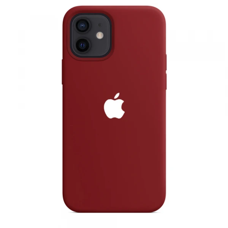 Чехол GoVern Silicone Case Full для Apple iPhone 12 Dark Red