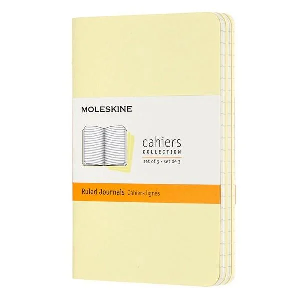 Набор блокнотов Moleskine Cahier маленьких 3 шт. Желтый (CH011M23)