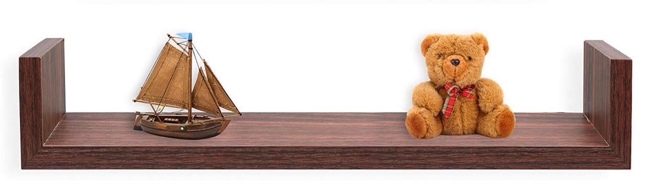 Полка настенная из дерева Уоккер 42 Мокко (НСП-0036310)
