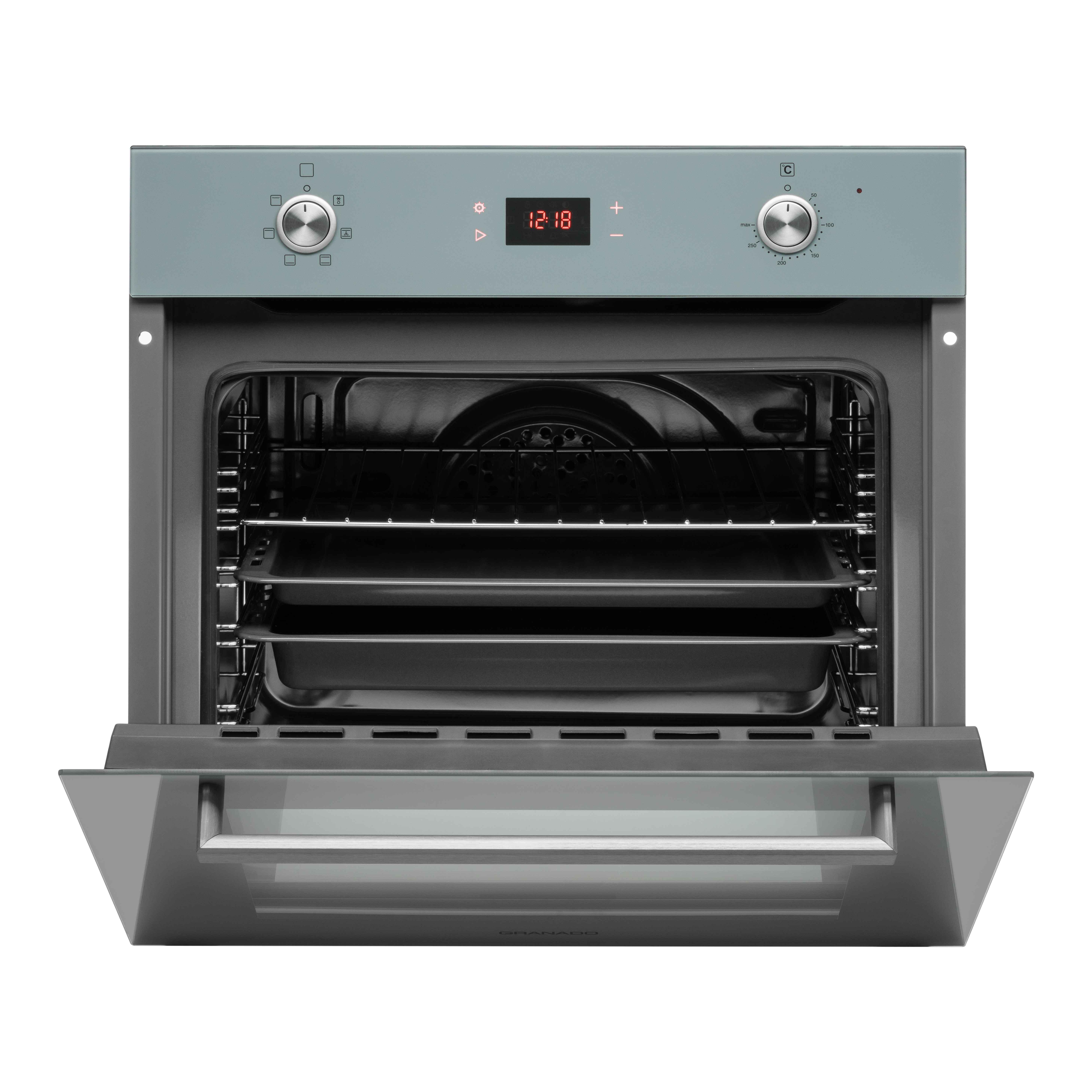Комплект Granado духова шафа електрична GEO 62-1310 Grafito та варильна поверхня газова GGH 62-104 Grafito glass - фото 5