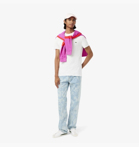 Футболка чоловіча Lacoste White (TH6709001) - фото 4