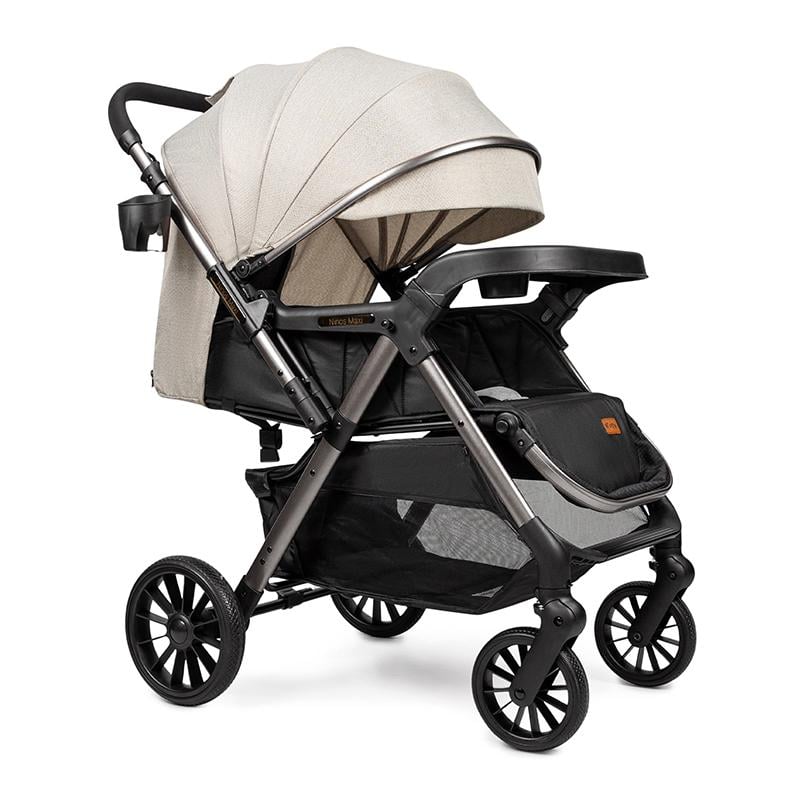 Коляска прогулочная Ninos Maxi 2 с опрокидывающейся ручкой Light Grey/Graphite (NM2025LB)