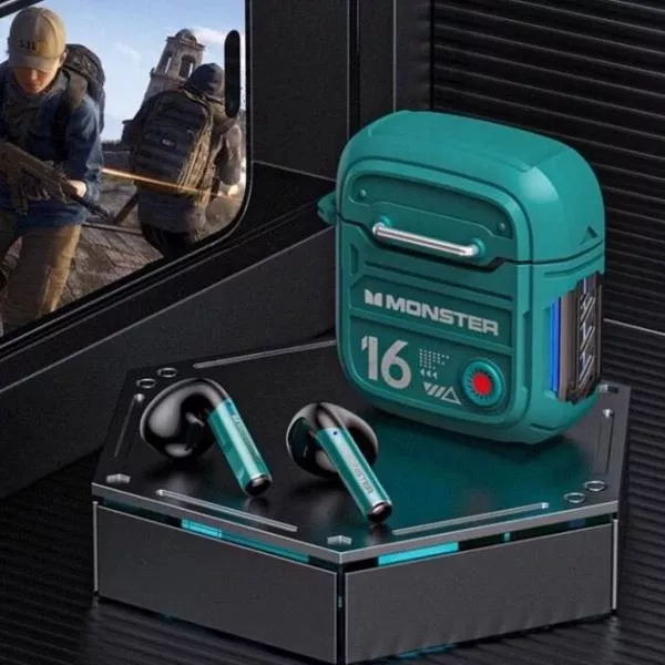 Наушники TWS Monster Airmars XKT16 Green - фото 2 Наушники TWS Monster Airmars XKT16 Green - фото 2