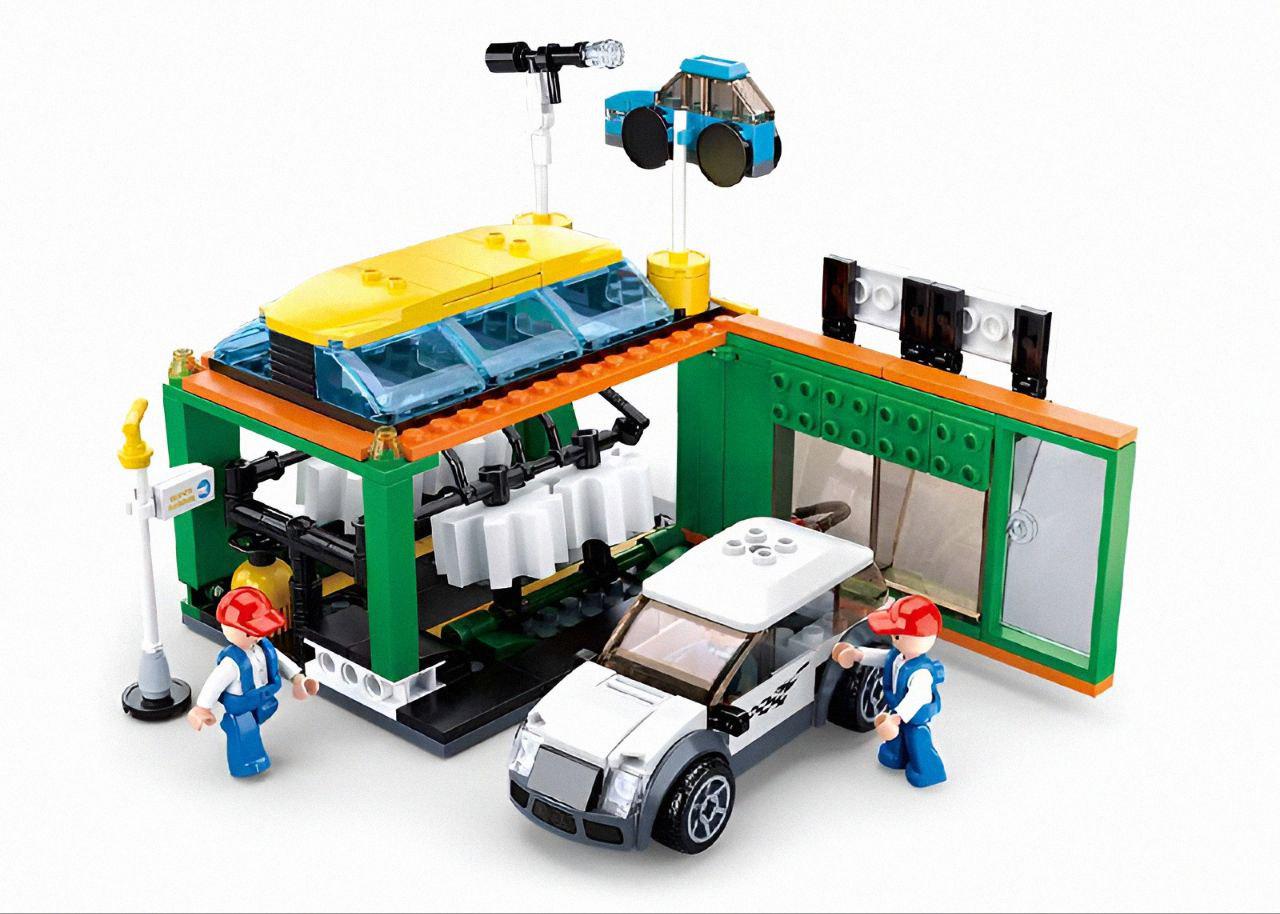 Конструктор Sluban M38-B0759D СТО с транспортом и фигурками от 6 лет 323 деталей (27775902)