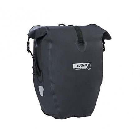 Велосумка на багажник BÜCHEL водонепроницаемая с крючками для крепления 56,5х30х15 см 25,4 л Черный (81518001)