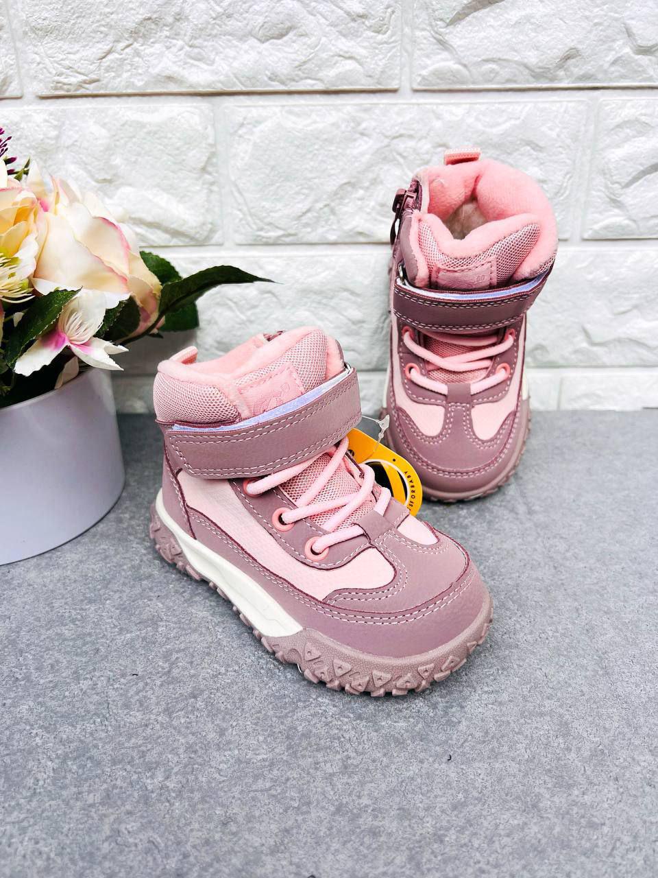 Чоботи для дівчинки зимові Clibee 1898 р. 23 15,3 см Рожевий (1898-1) Чоботи для дівчинки зимові Clibee 1898 р. 23 15,3 см Рожевий (1898-1)