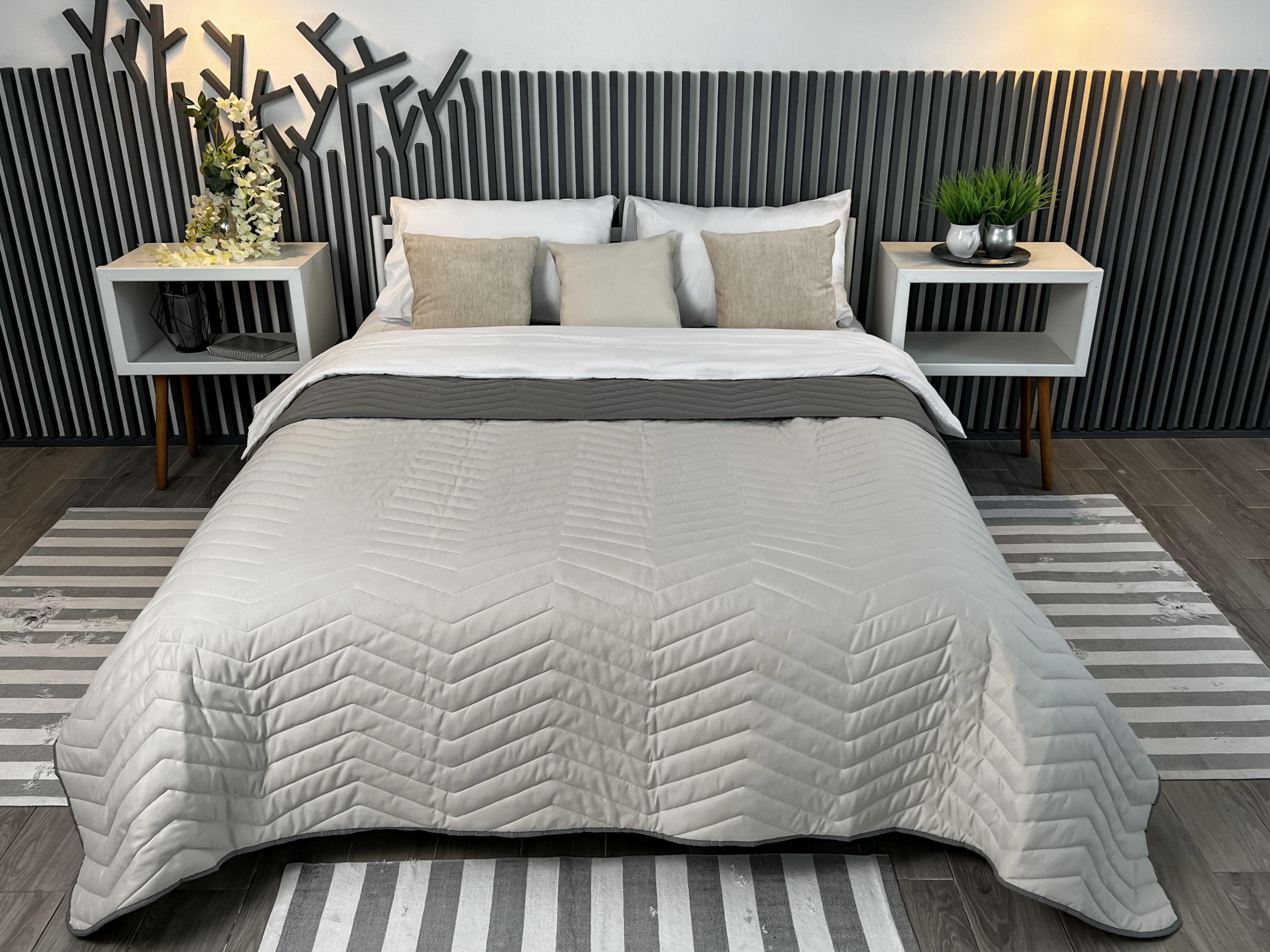 Покривало Double face zigzag Rainy Day Elephant Skin 180х215 см (2665118817) - фото 1