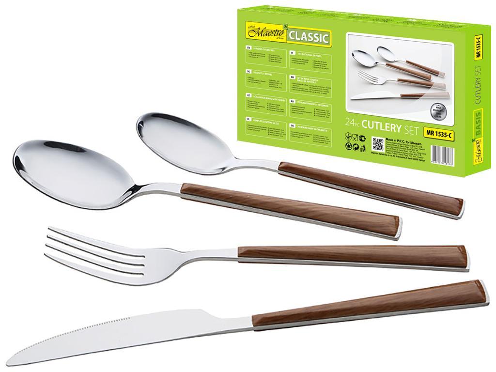 Набор столовых приборов Maestro MR 1535C для шести человек 24 пр. (2104618762)